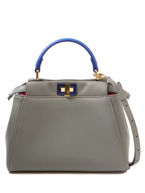 fendi peekaboo mini gray|fendi peekaboo mini price.